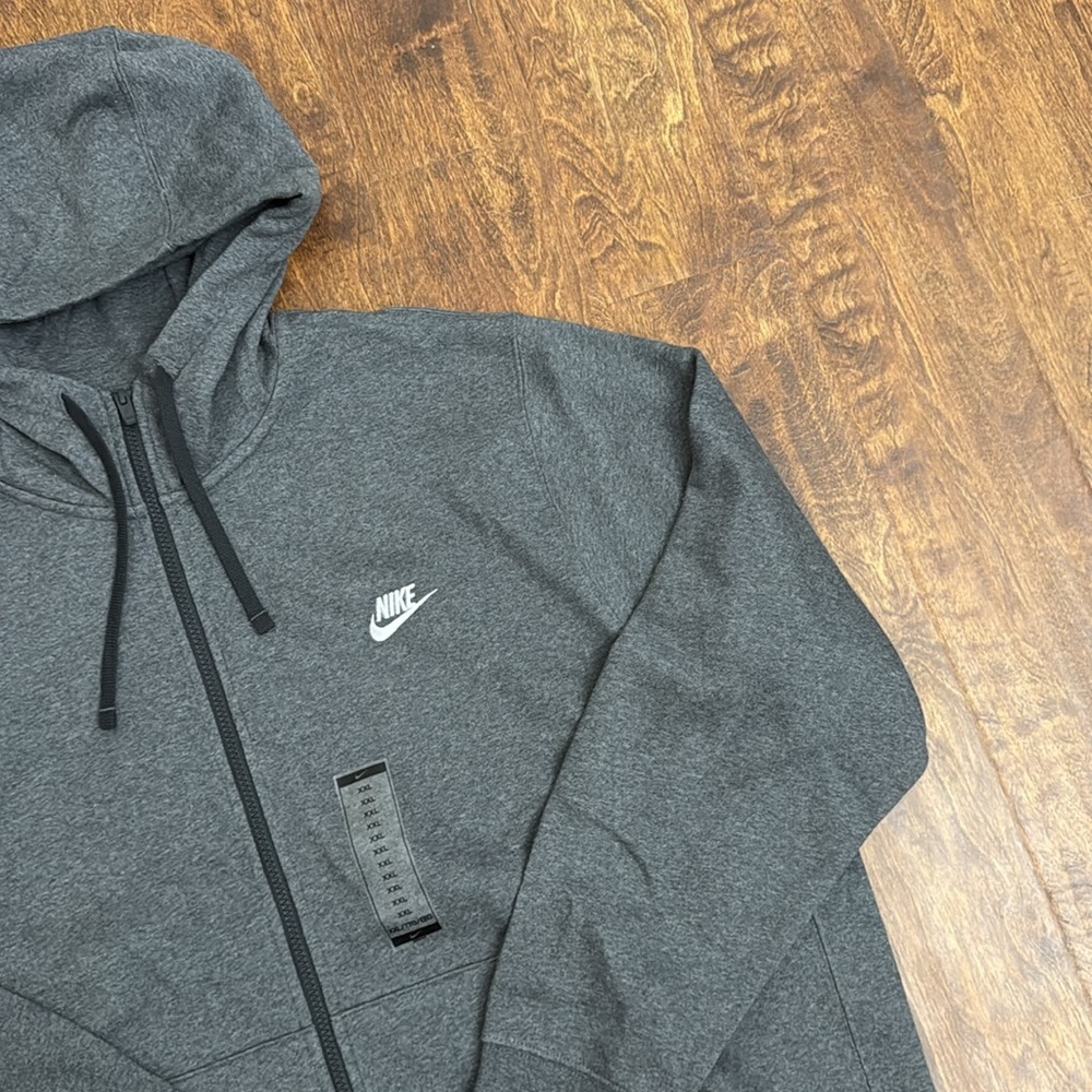 Nike Multi Sport Charcoal Full-Zip Hoodie Size XXL - Picture 4 of 17